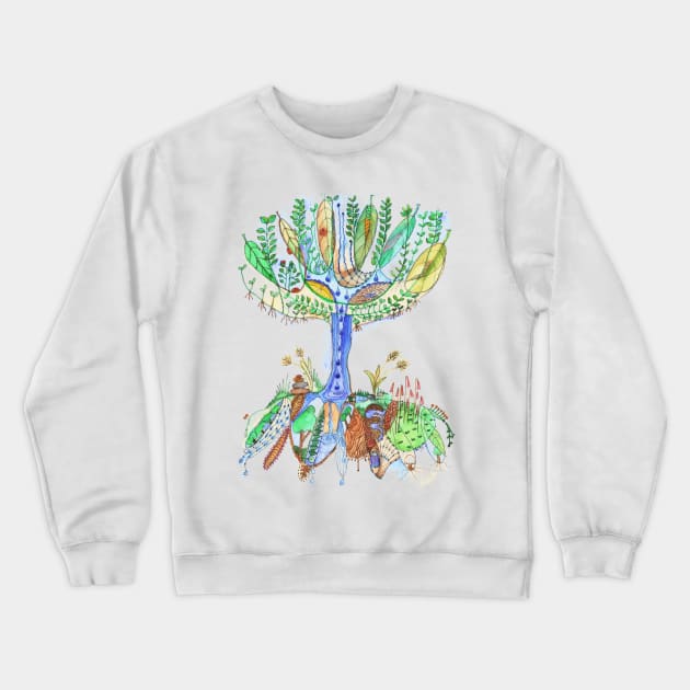 Tree of Life 2 Crewneck Sweatshirt by wiccked